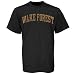 NCAA Wake Forest Demon Deacons Black Arch T-shirt