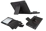 QQ-Tech® Removable Detachable Wireless Bluetooth ABS Keyboard PU Leather Case Tablet Stand for Apple iPad Mini - Smart Cover Wake Sleep Function - Black