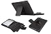 QQ-Tech® Removable Detachable Wireless Bluetooth ABS Keyboard PU Leather Case Tablet Stand for Apple iPad Mini – Black