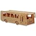 3-D Wooden Puzzle - Coach Bus Model -Affordable Gift for your Little One! Item #DCHI-WPZ-P092