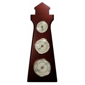 17 Lighthouse Weather Station in Deep Cherry by West and Company by West and Company