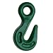 Campbell C-76 System 10 Grade 100 Cam-Alloy Grab Hook, Painted Green, 5/8" Trade, 6.66" Length, 22600 lbs Working Load Limit