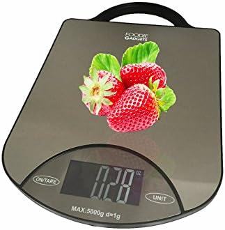 Super Saturday Sale! 5 Chrome Digital Multifunction Kitchen Scale (11lbs edition)Includes Batteries and Guarantee Easy-grip handle and Sleek Design, Weight Watchers Scale