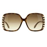 Roberto Cavalli RC 658 /S 52F Cimbidium Brown Gold Round Oversized Sunglasses