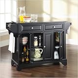 Crosley Furniture LaFayette Solid Black Granite Top Kitchen Island in Black ....