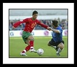 Cristiano Ronaldo Portuguese National Team - Dribbling - Framed 8x10 Photograph