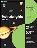 Wausau Astrobrights Heavy Duty Paper, 24 lb, 8.5 x 11 Inches, Terra Green, 500 Sheets (22588)