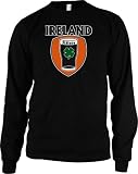 Ireland Slainte Mens Thermal Shirt, Irish Beer Glass Shamrock Men's Thermal