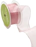 May Arts 1-1/2-Inch Wide Ribbon, Pink Sheer