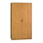 Oak Home or Office Storage Cabinet Organizer - Coat Closet/Wardrobe Unit