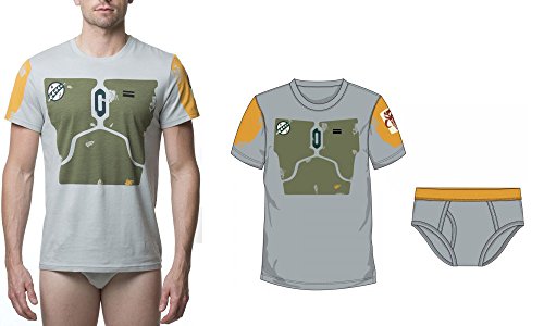STAR WARS BOBA FETT MEN'S UNDEROOS TEE AND UNDERWEAR SET