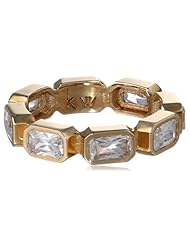 Kelly Wearstler Parkman 18k Gold Plated Clear Faceted Crystal Ring