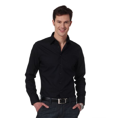 Seidensticker Herren Hemd/ Business 21000, Gr. 39 CM (M), Schwarz (schwarz 84) Preisvergleich