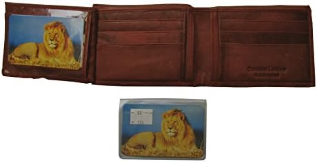 Handcrafted Quality Leather Wallet Burgundy Bifold Design 14 Credit Card,ID Slot
