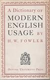 a dictionary of Modern English Usage