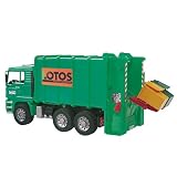 MAN Garbage Truck rear loading green