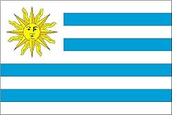 Annin Nylon Uruguay Flag, 3-Foot by 5-Foot