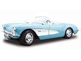 Review Maisto M31139 / Diecast Model Chevrolet Corvette (1957) in Light Blue (1:18 scale)
