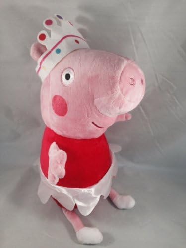 'PEPPA PIG" BALLERINA: Plush, Soft & Cuddly. 12" Tall. Washable Surface. Great for Valentine's Day, Easter, Spring and Summer Gifts