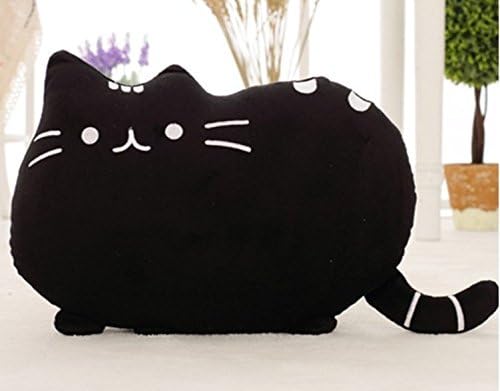 40*30cm Plush Toys Stuffed Animal Doll Talking Animal Toy Pusheen Cat for Girl Kid Kawaii Cute Cushion Brinquedos (Black Color)