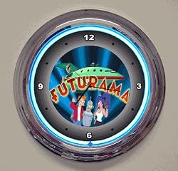 Futurama Neon Clock-15 inch
