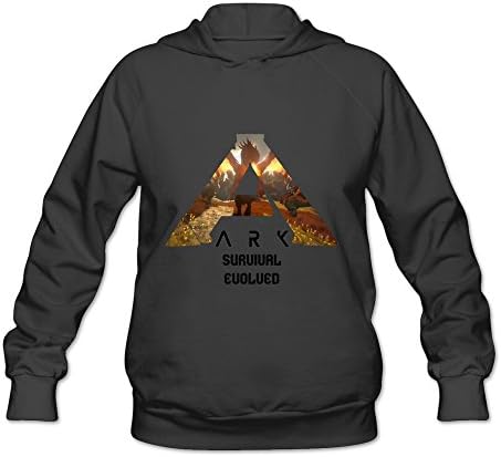 Women's Ark Survival Evolved Cotton Hoodie Sweatshirt Black