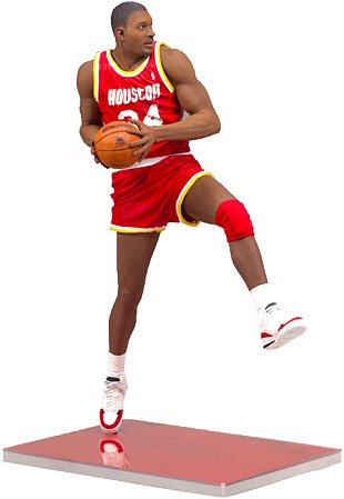 McFarlane Toys NBA Sports Picks Legends Series 5 Action Figure Hakeem Olajuwon (Houston Rockets) Red Jersey