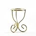 Spirals Gold Tone Metal Egg Stand Holder 2.75 Inches Tall