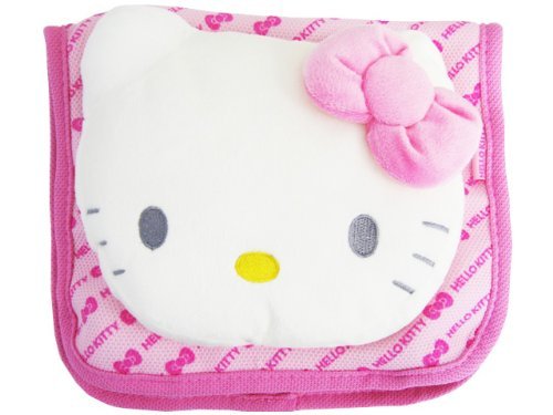 Hello Kitty Pink Mesh Big Face Pillow Headrest Cushion