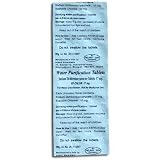 Ef Chlor (NaDCC) - Portable Water Purification Tablets (10 Tablets Per Pack, Each Tablet Purifies 1 GALLON)