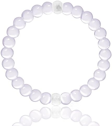 Zheye Perfect Silicone Balance Bracelet Transparent Stretch Bangle Christmas Gift for Ladies and Teenage Boys (Medium, Clear)