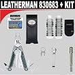 Leatherman (830684) Charge TTi w/Leather Nylon Combo Sheath w/Quick-release Lanyard Ring & Removable Pocket Clip In Elegant Gift Tin + Leatherman (931014) 42 Bit Assortment + Leatherman (931009) Bit Driver Extension