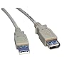 Sumnique - USB 2.0 Extension Cable A Male to A Female, 2 Mtrs, Beige