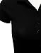 DRESSIS Women's Soft Short Sleeve Collared Half Button Polo Shirt S-3XL (13 Colors)