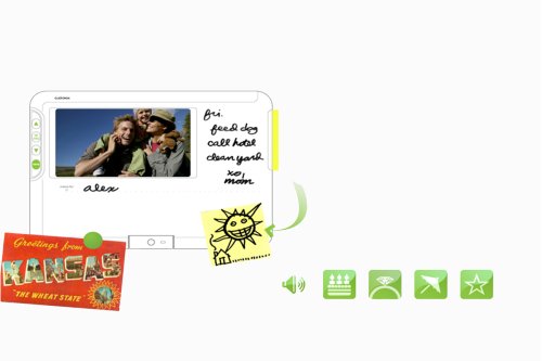 Audiovox Electronics Homebase DPF710K Digital Message Center and Picture Frame
