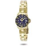 Invicta Womens Pro Diver Collection Gold Tone Watch #8944