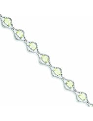 Genuine .925 Sterling Silver Lemon Quartz Bracelet 9.2 Grams . 100% Satisfaction Guaranteed.