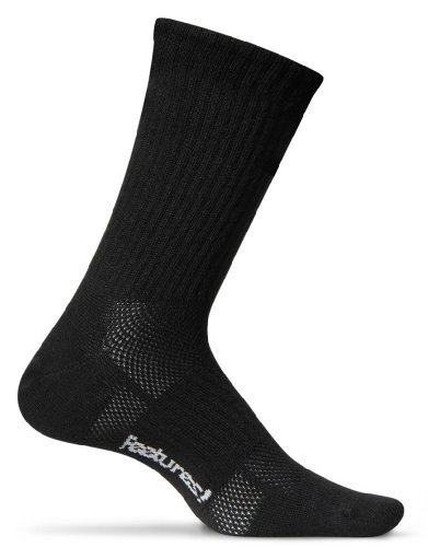 Feetures Men's Light Cushion Crew Socks