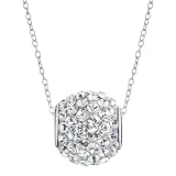 Sterling Silver Crystal Ball Pendant