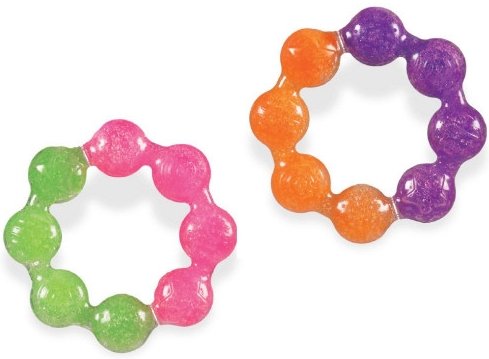 Munchkin Fun Ice Soothing Ring Teether, Colors May Vary