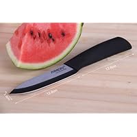 5' Black Ceramic Slicing Knife with ABS Handle