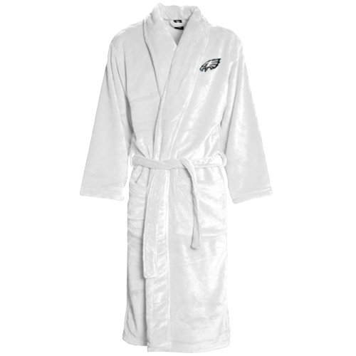 Reebok Philadelphia Eagles Ladies White Team Plush Robe (Small/Medium)