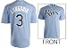 Majestic Tampa Bay Rays #3 Evan Longoria Light Blue Player T-shirt (Medium)