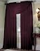 Platinum Voile High Twist Sheer Window Curtain Panel