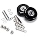 OwnMy Luggage Suitcase Replacement Wheels, Rubber Swivel Caster Wheels Bearings Repair Kits (50mm x 18mm)
