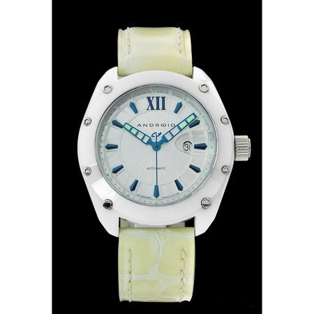 Android Men's Virtuoso Ceramic Limited Edition Swiss Automatic Leather Strap Watch