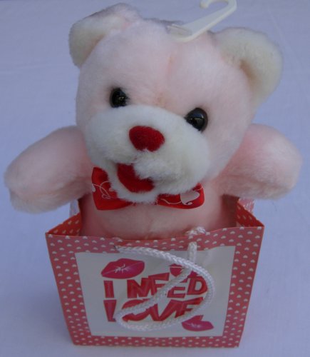 41ncXWpktmL I Need Love Bag Teddy Bear Pink   stuffed animal