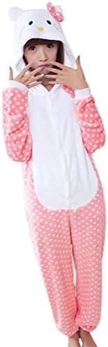 Fashion Empire Unisex Adult Cosplay Cartoon Cute Pajama Animal Onesies Sleepwear (XL, Cat)