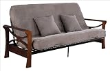 Serta Futons Naples Full Futon Frame NF - Gray