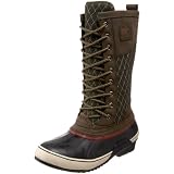 Sorel Women's NL1619 Sorelli Tall Lace Rainboot,Cargo/Red Rover,12 M US